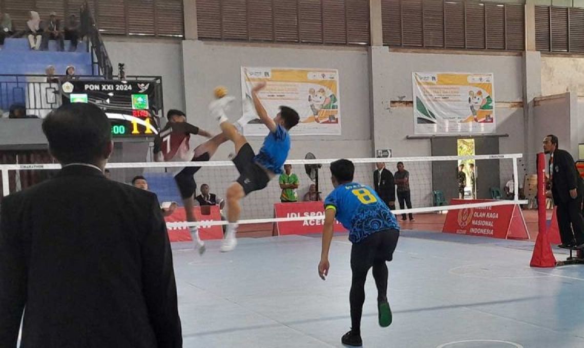 Gambar Provinsi Riau Dan Banten Melaju Ke Semifinal Sepaktakraw